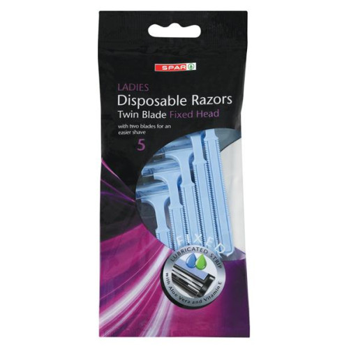 SPAR CARE F RAZOR TWIN BLADE 5'(RF)